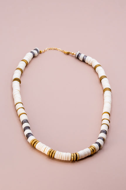 White Heishi Necklace