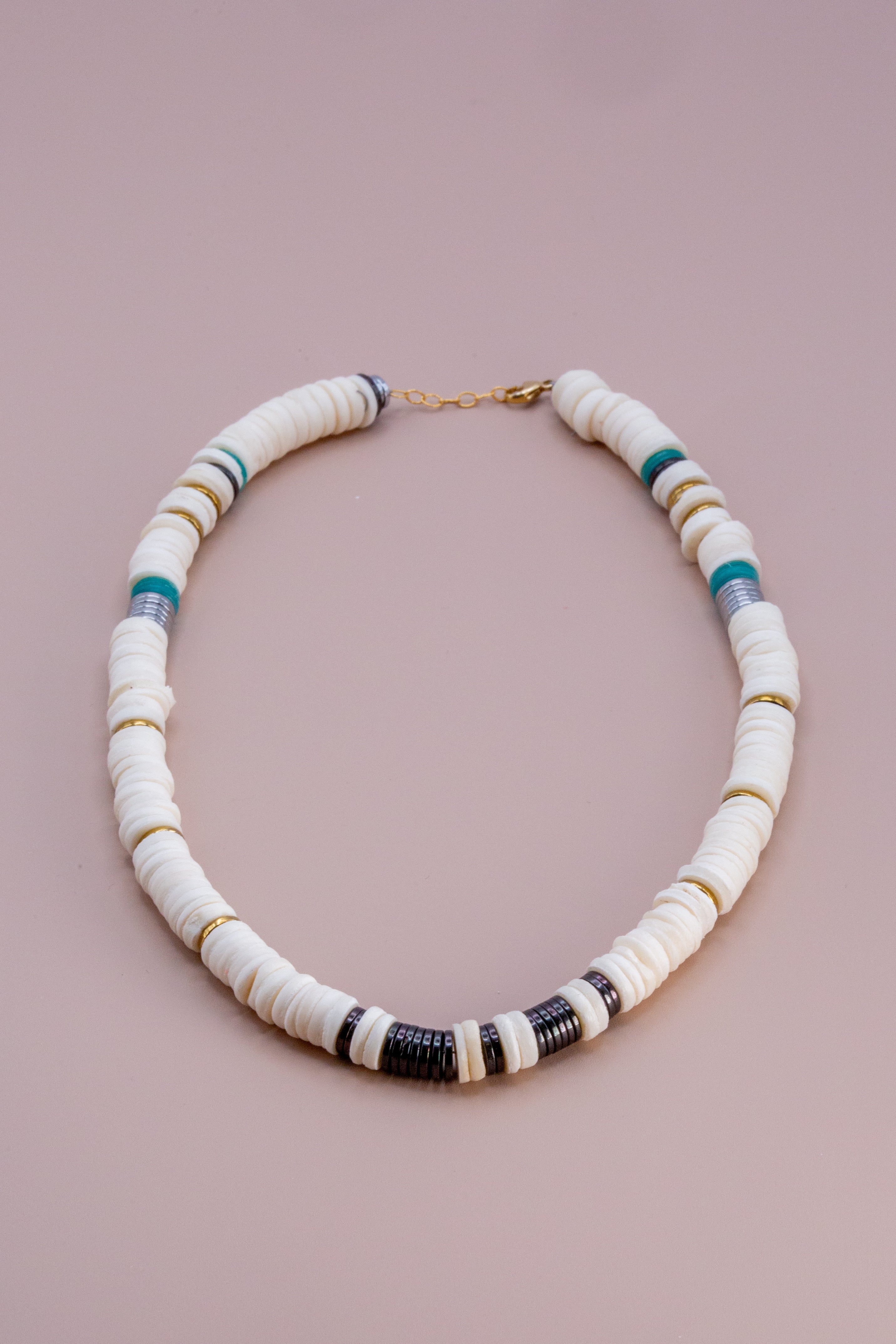 White Heishi Necklace