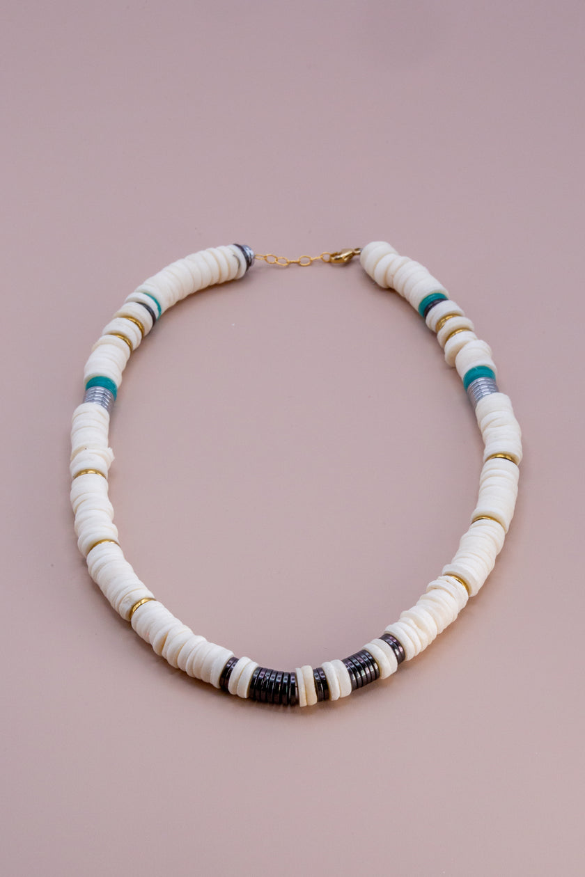 White Heishi Necklace