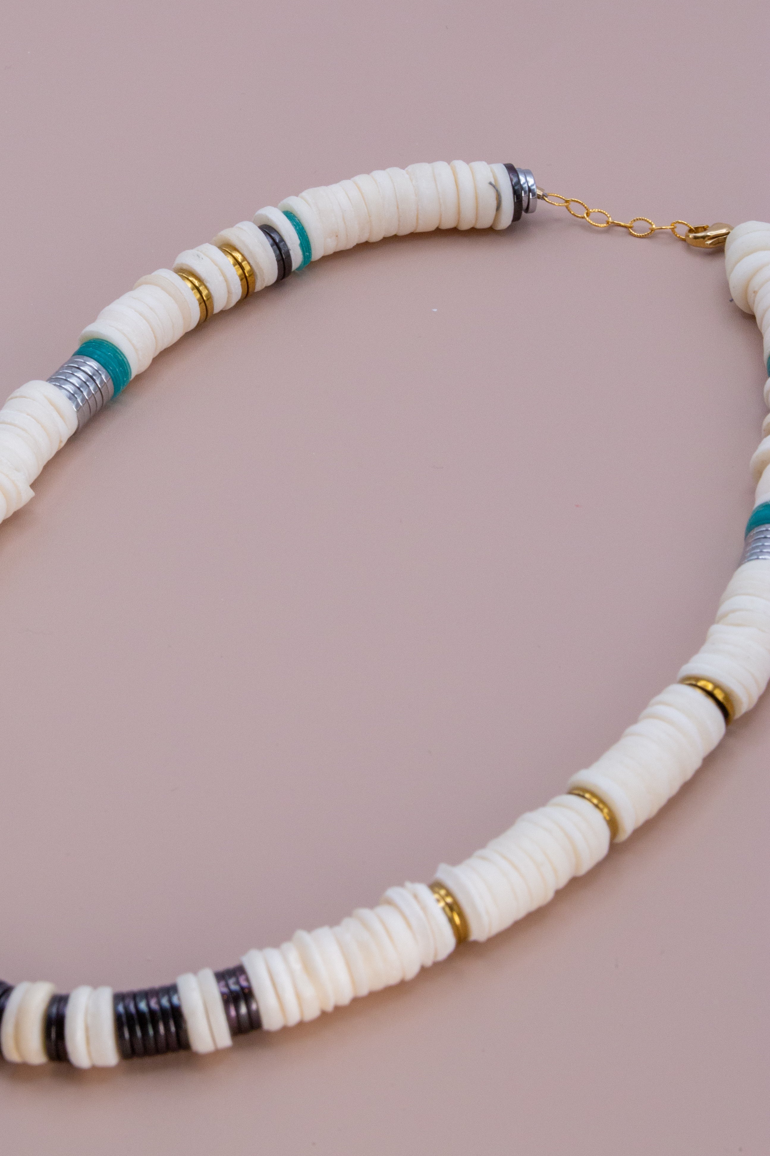 White Heishi Necklace