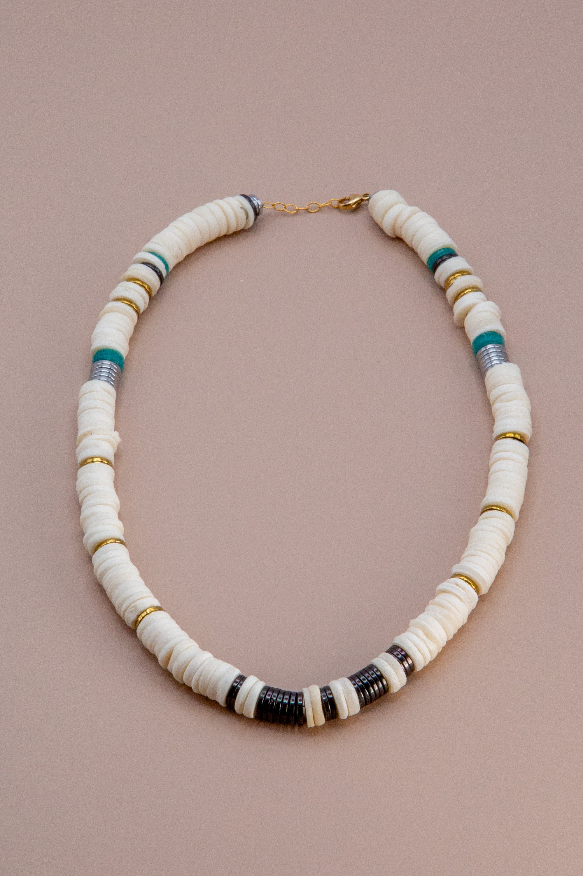 White Heishi Necklace