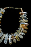 Medium Golden Healer Quartz Obelysk Necklace