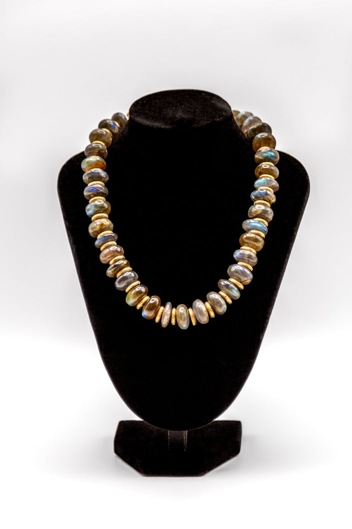 Labradorite Rondelle Necklace