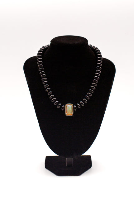 Opal Center Necklace