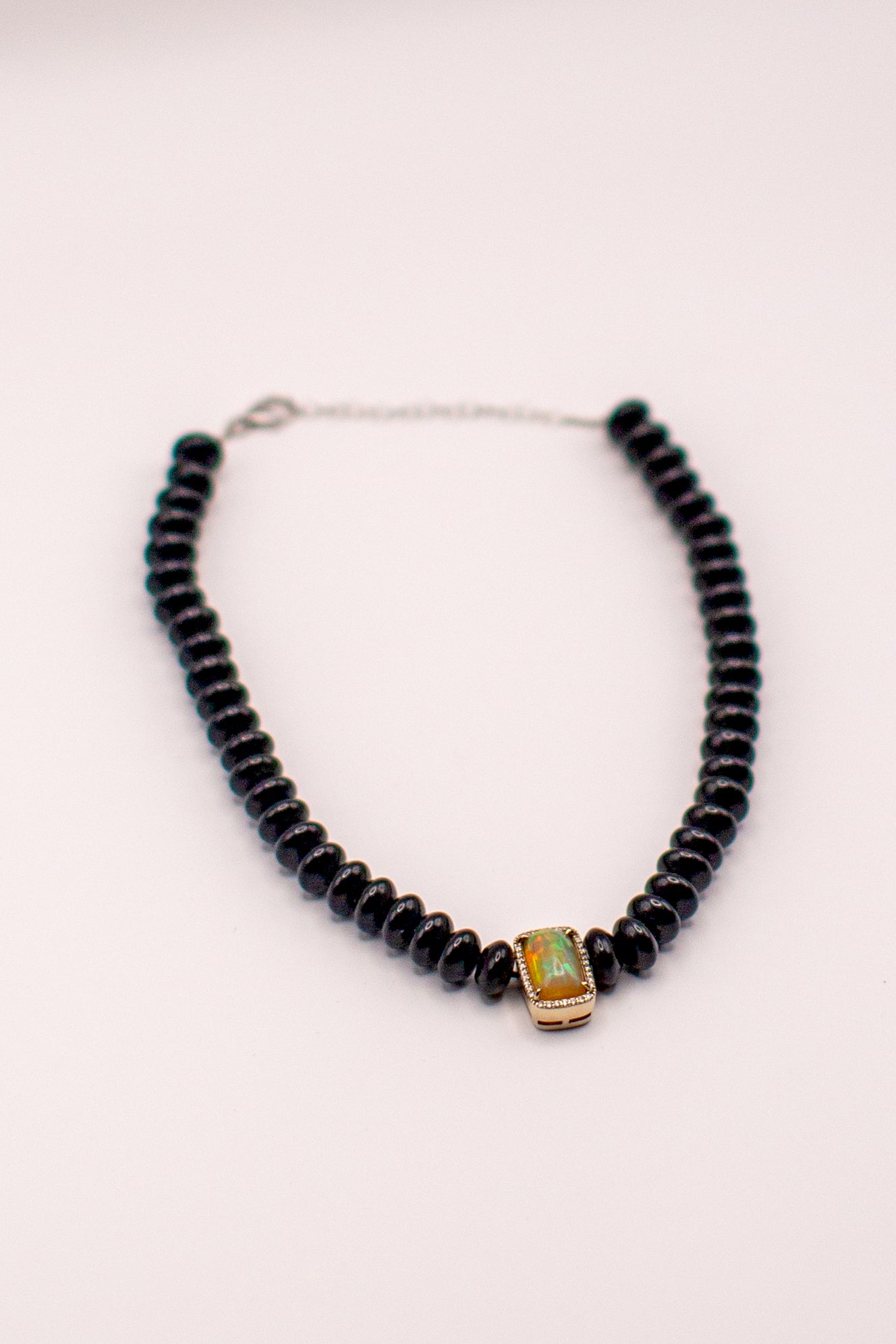 Opal Center Necklace