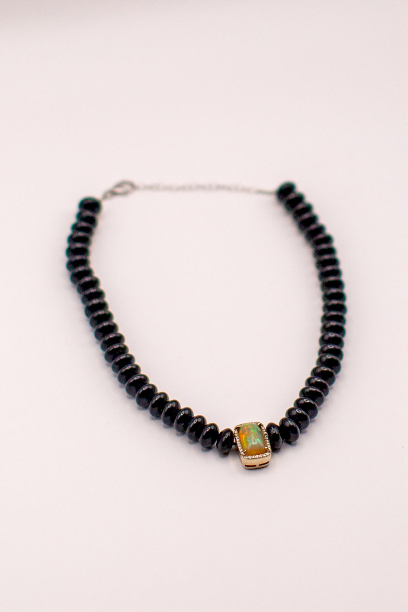 Opal Center Necklace