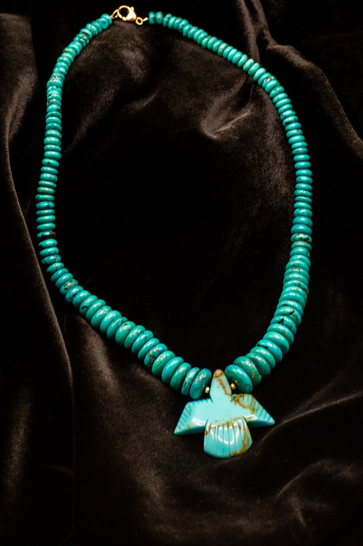 Turquoise Bird Necklace