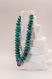 Teardrop Amethyst & Diamonds Center Necklace