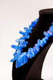 Electric Blue Sunburst Necklace