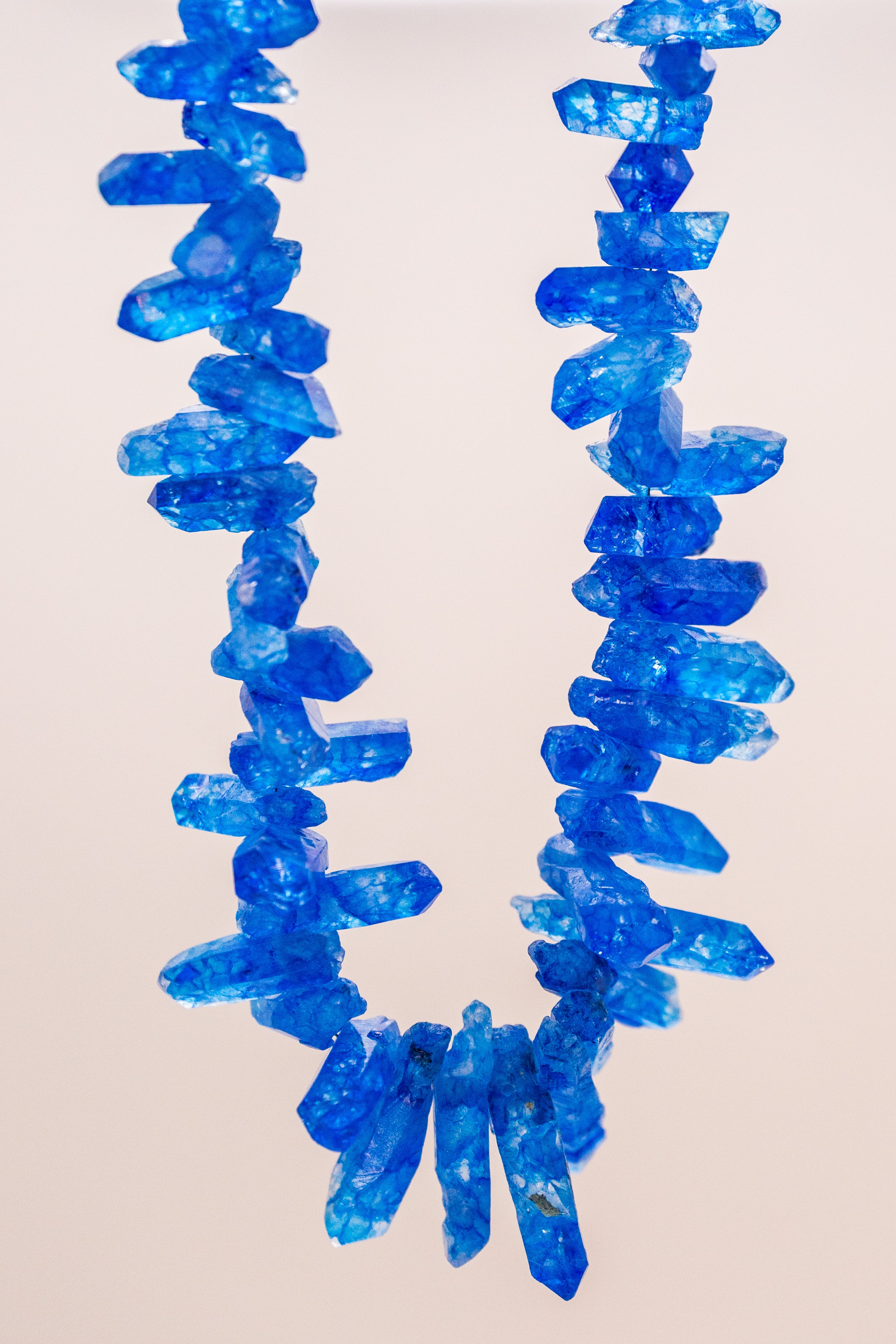 Electric Blue Sunburst Necklace