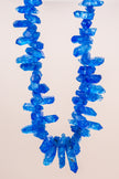 Electric Blue Sunburst Necklace