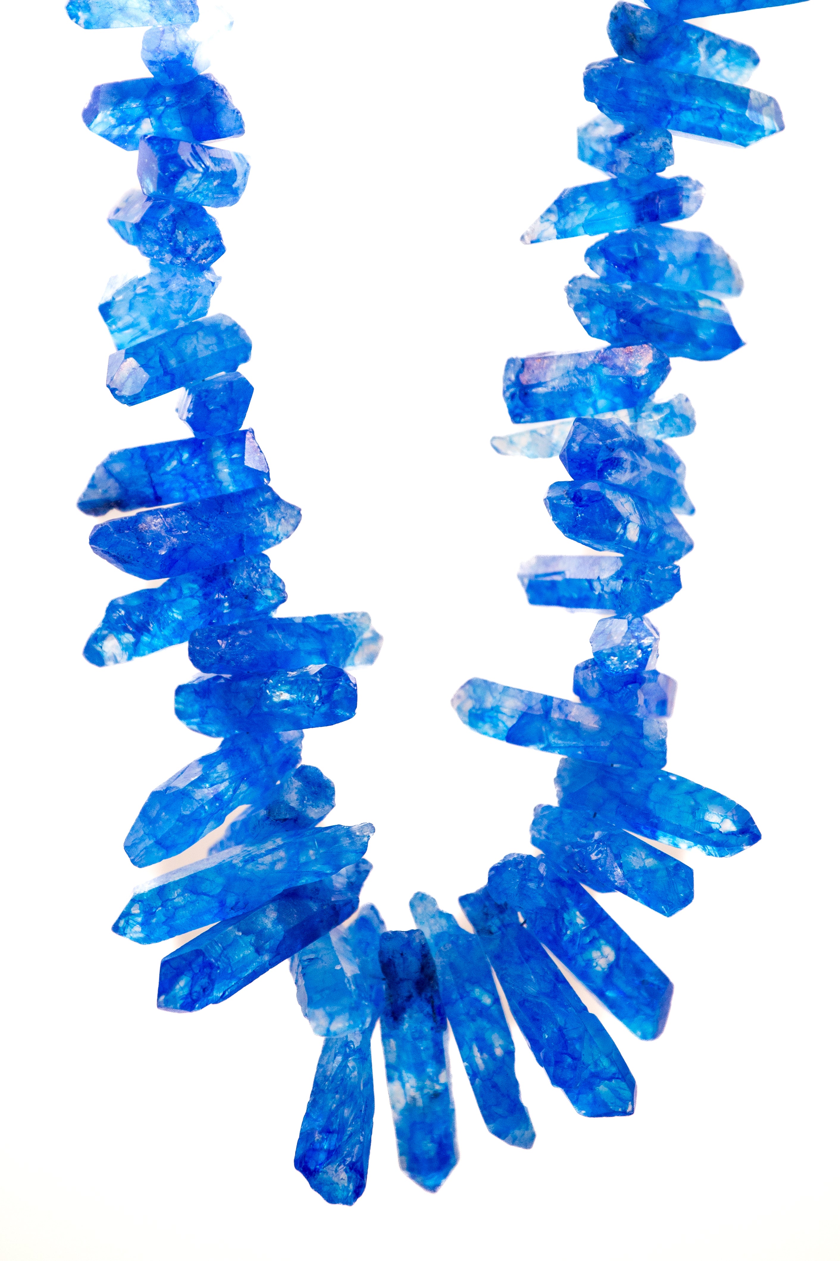 Electric Blue Sunburst Necklace