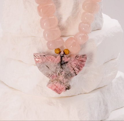 Rose Bird Necklace