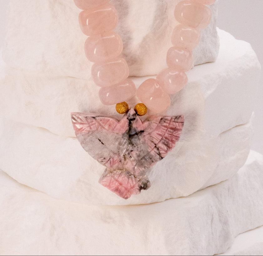 Rose Bird Necklace