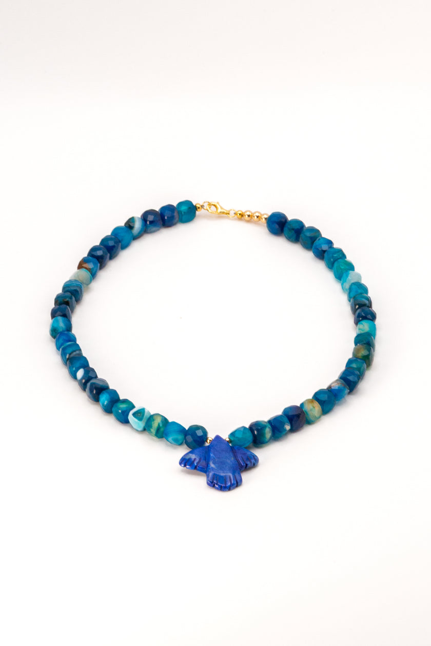 Lapis Lazuli Bird Necklace