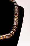 Gold & Black Heishi Necklace