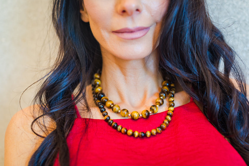 Big Tiger Sphere Necklace
