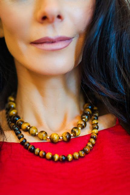 Big Tiger Sphere Necklace