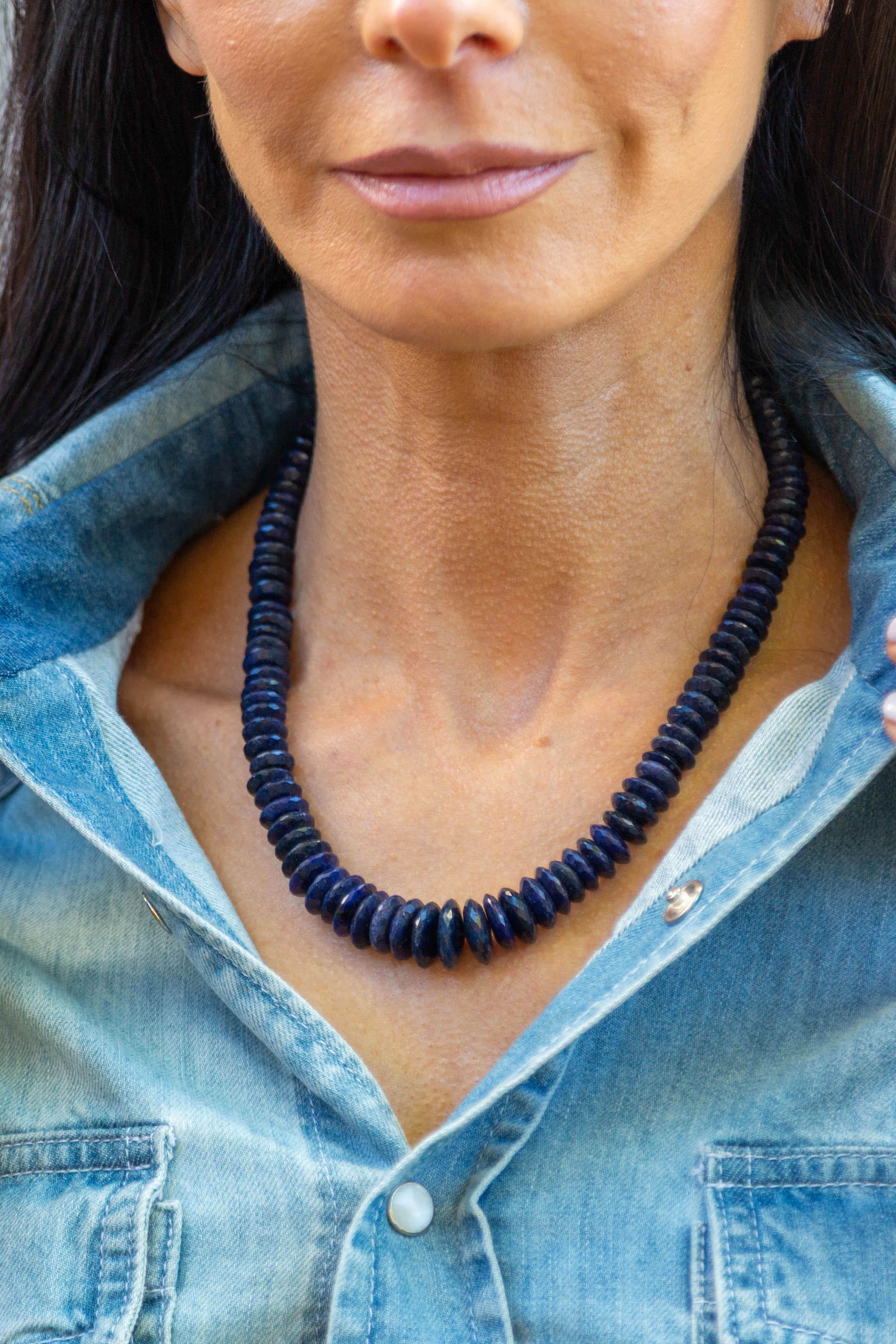 Lapis Lazuli Faceted Necklace