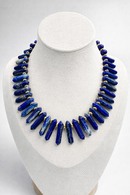 Small Lapis Lazuli Obelysk Necklace