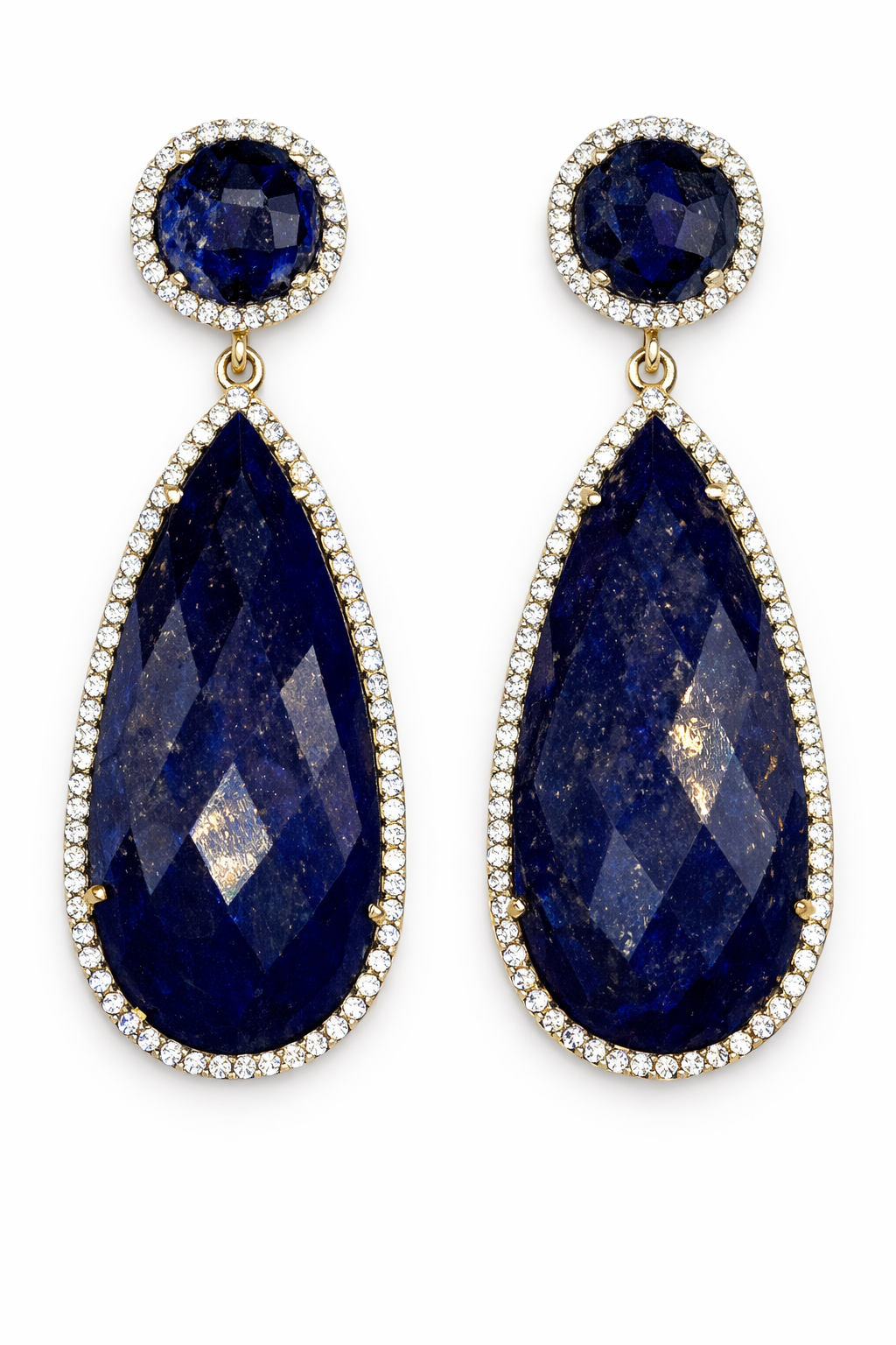 Lapis Lazuli and Diamonds Earrings