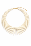 White Turquoise Spear Necklace