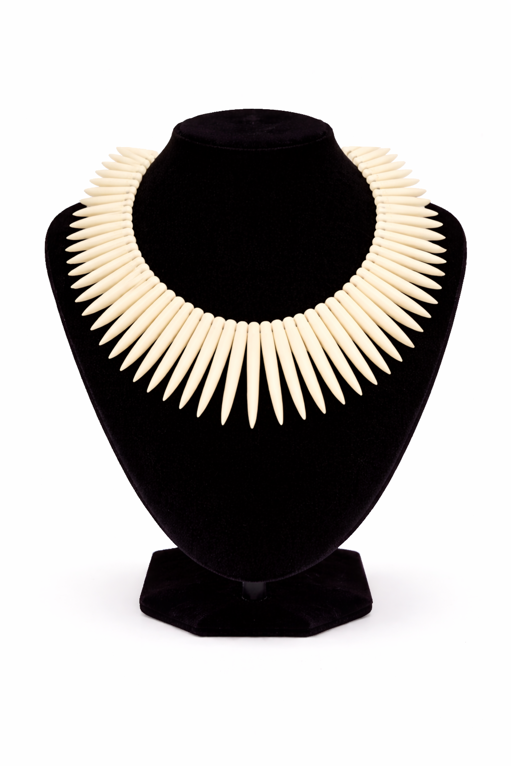 White Turquoise Spear Necklace