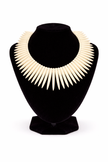 White Turquoise Spear Necklace