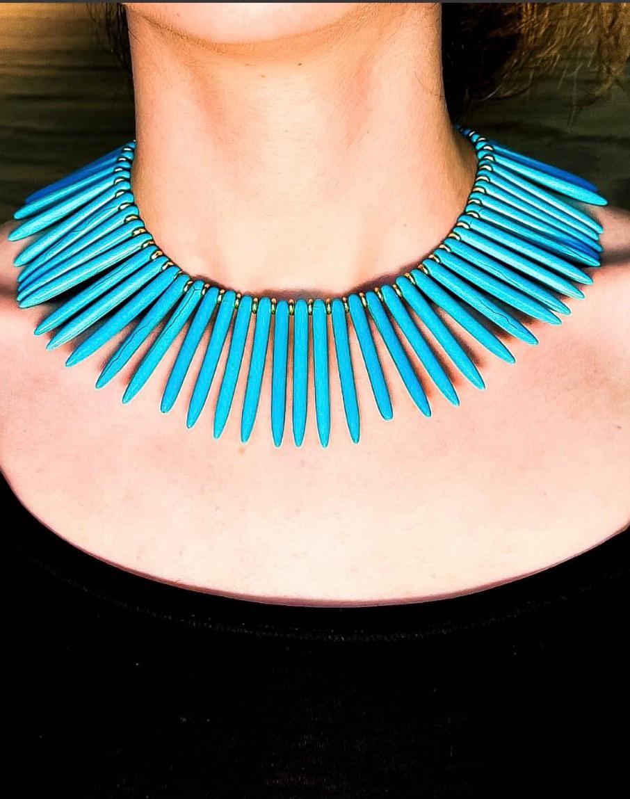Turquoise Spear Necklace