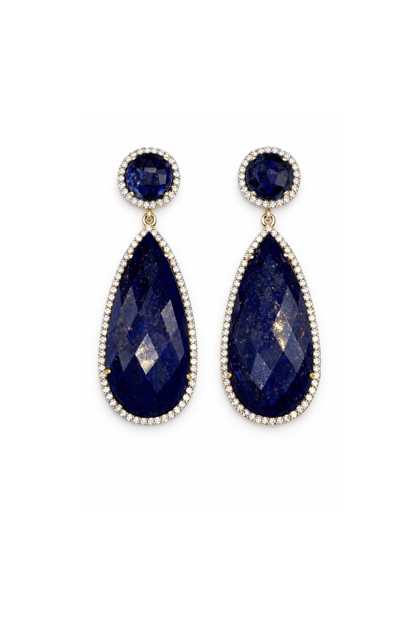 Lapis Lazuli and Diamonds Earrings