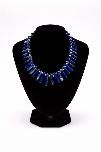 Small Lapis Lazuli Obelysk Necklace