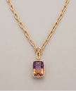 Ametrine and Diamonds Center Necklace