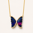 Medium Tourmaline Butterfly Necklace