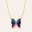 Small Tourmaline Butterfly Necklace