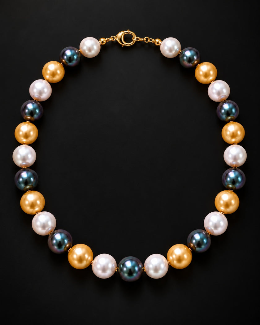 Freshwater Colored Pearls Necklace